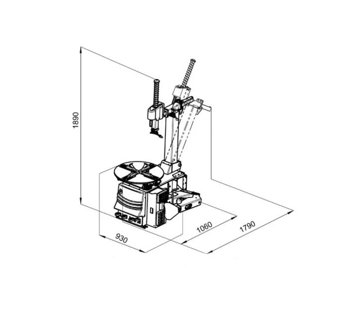 Шиномонтажный станок 380V M&B Engineering TC 722PG
