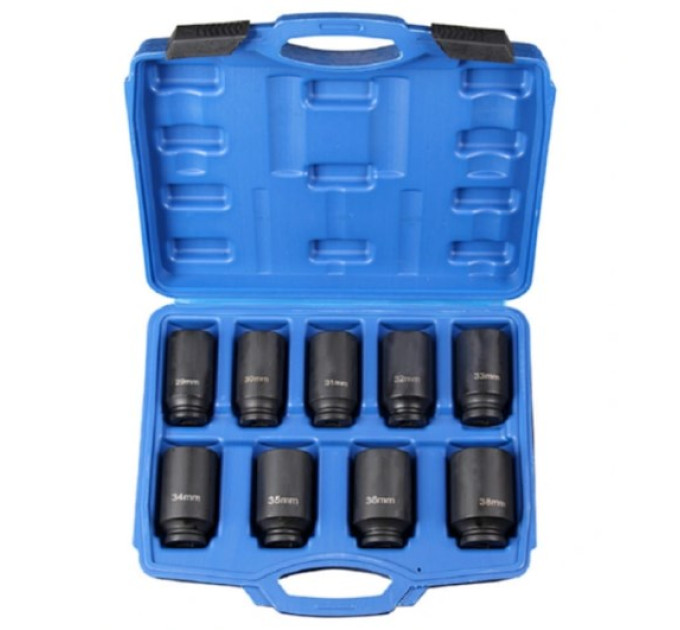 Набір інструментів для гайок осі, 9 шт.1/2", 12 гр. VT01645D
