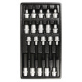 Набор головок 1/2" с шестигранниками в ложементе, 20 предметов. T33225